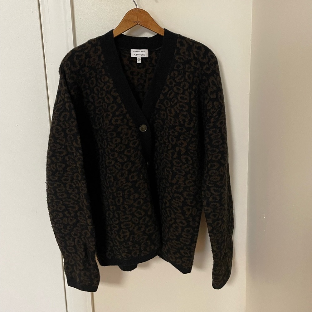 & Other Stories leopard-print cardigan